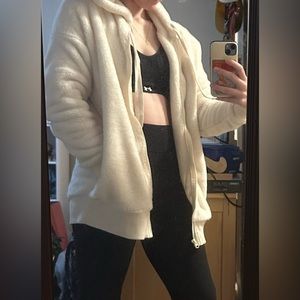Aerie Off-white Soft Lounge Jacket Size S